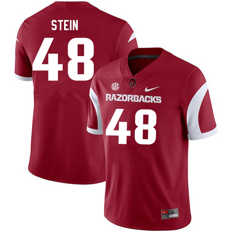 Men #48 Eli Stein Arkansas Razorbacks College Football Jerseys Sale-Cardinal